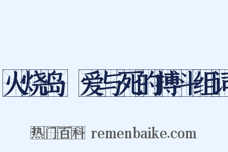火烧岛·爱与死的搏斗组词是什么意思的图片